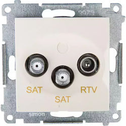 Kontakt-Simon Antenna Socket Simon54 Sat Sat RTV End Cream Dask2.01/41