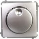 Simon Basic Ротационен Компресионен Димер 20500w 230v Матиран Сребрист Bms9t.01/43