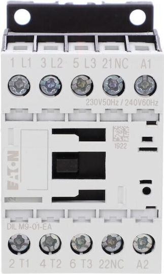 Силов Контактор 9A 3P 230V AC 0Z 1R DILM9-01-EA 230V50Hz 240V60Hz 190031