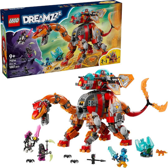 LEGO DREAMZzz Dino Jet Pentru 9+ Ani 1007 Bucăți