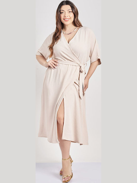 Rochii De Vară Pentru Femei Midi Rochie Wrap-Around Washed