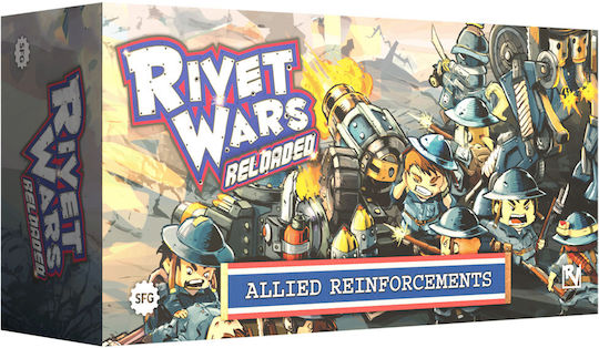 Game Expansion Rivet Wars Reloaded: Allied Reinforcements for 1-4 Players 14+ Years Old (EN) Steamforged Games