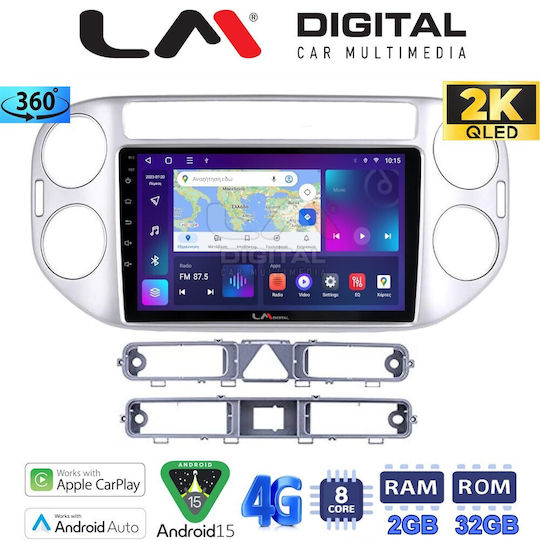 LM Digital Ηχοσύστημα Αυτοκινήτου για Volkswagen Tiguan / Golf Plus 2007>2017 (Bluetooth/USB/WiFi/GPS/Apple-Carplay/Android-Auto)
