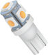 Vencore 3216-10022 T10 W5W LED Lamp Base T10 W5W 5 SMD 5050 1.50W 100 Lumen 12 Volt Warm White 3000K