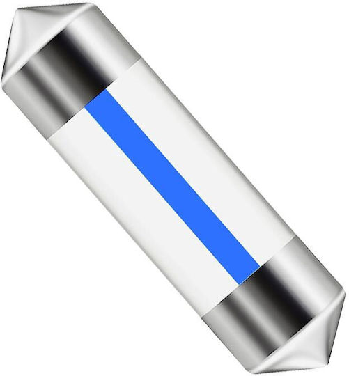 Vencore 3216-10119 C5W Festoon 31mm LED Tube Lamp Base C5W 31mm Festoon 1 Filament LED 0.30W 80 Lumen 12 Volt Blue Car Lamp