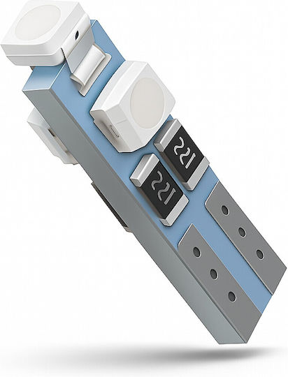 Vencore 3216-10056 T5 W3w Крушка LED Основa T5 W3w 3 SMD 1210 0.6W 50 Лумена 12 Волта Светлосиньо Ice Blue