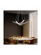 Verstellbar Hängelampe Schwarz 60x60cm.