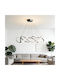 Adjustable Pendant Light Black 55x55cm