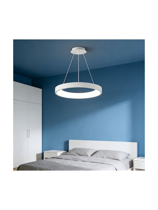 Adjustable Pendant Light White 50x50cm