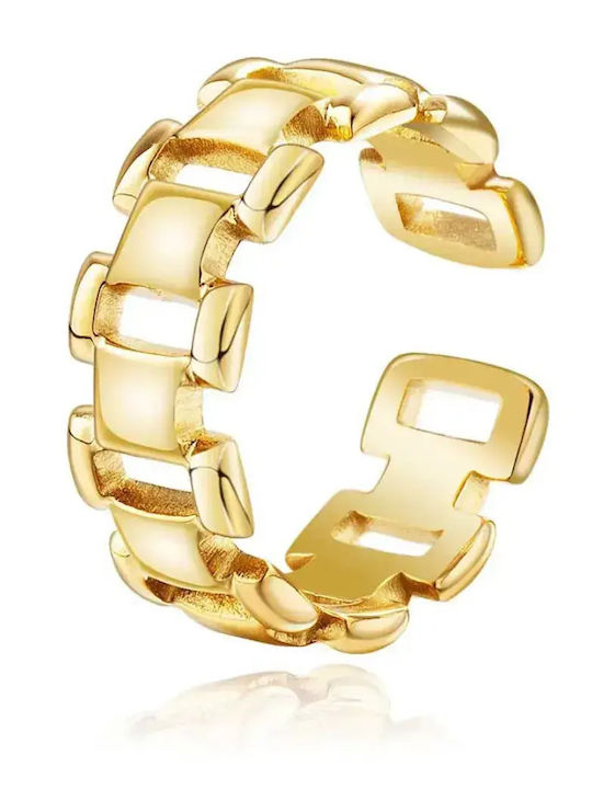 Bode Damen Ring aus Stahl Vergoldet