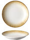 Lukanda Cavo Plate Soup made of Porcelain Yellow 24cm 6pcs