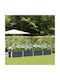 vidaXL Topf Metallisch Charcoal 480x50x45cm.