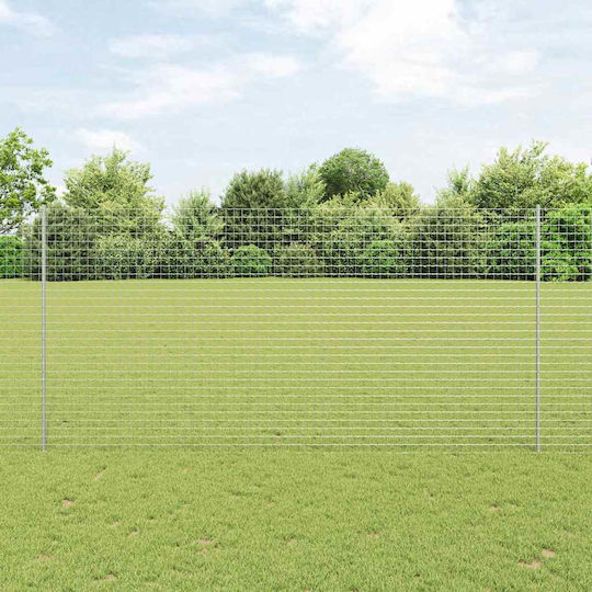 vidaXL Garden Fencing Material 5pcs Silver