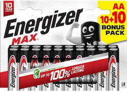 Energizer Max Αλκαλική Μπαταρία AA 1.5V