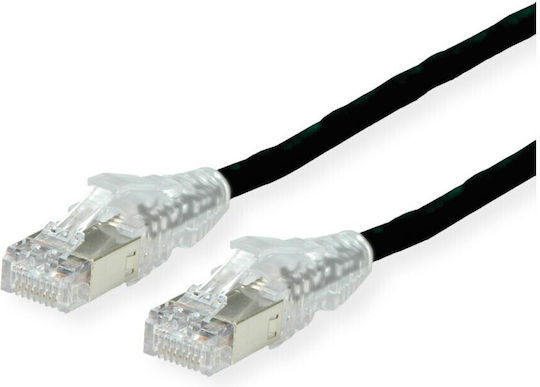 Dtwyler Network Cable Cat.6a Class Ea S/FTP Copper 7702 Flex LSOH Amp V2 Black 5 M
