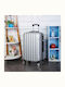 Kourk Carry-On Cabin Hard Gray Suitcase With 4 Wheels Height 53cm