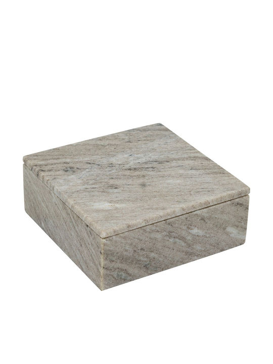 Artekko Κουτί Κοσμημάτων Γκρι 20x20x7.8cm
