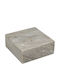 Artekko Κουτί Κοσμημάτων Γκρι 20x20x7.8cm