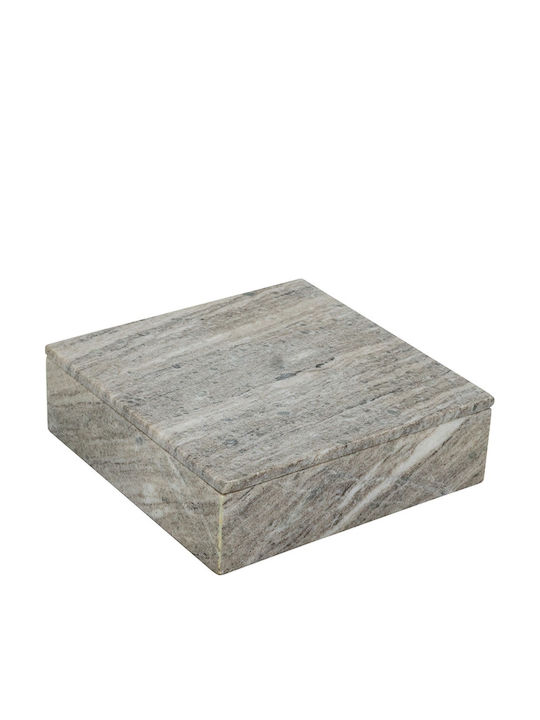 Artekko Κουτί Κοσμημάτων Γκρι 25x25x8cm