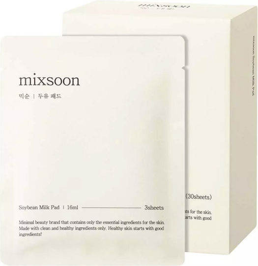 Mixsoon Soybean Milk Кърпички Тонизиране на Лице 3бр
