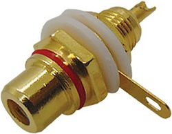 Rca Женски Конектор За Шаси Златисто Червен Голям Tp2-022 Jyc Брой:10 01.099.0056 Rca Женски Конектор За Шаси Златисто Червен Голям Tp2-022 Jyc Брой:10 01.099.0056