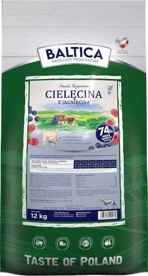Baltica 12kg Dry Food for Large Breed Dogs with Lamb and Calf