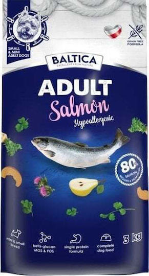 Baltica 3kg Trockenfutter für Hunde kleiner Rassen mit Lachs