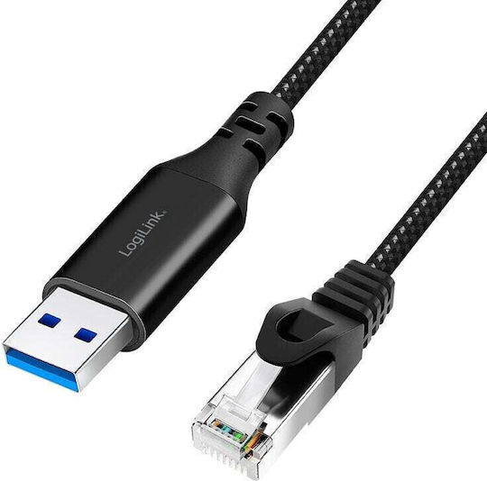 LogiLink USB 3.0 Kabel USB-A-Stecker - RJ45 Schwarz 3m CU0403