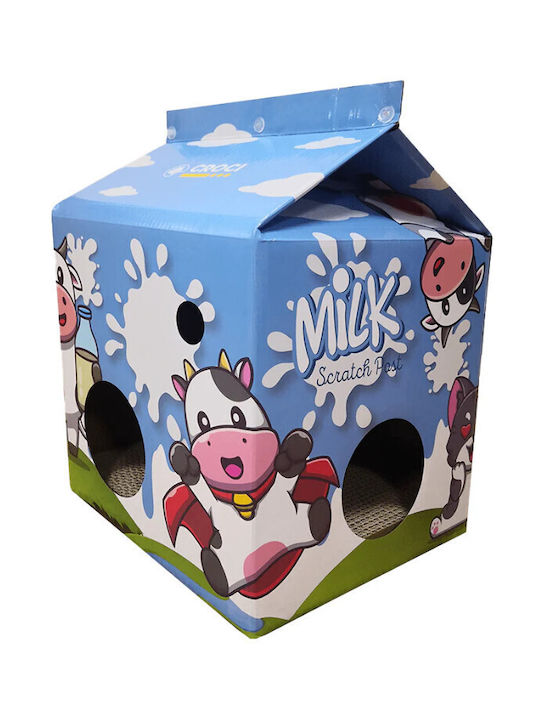 Croci Cat Scratching Post Cardboard Box Milk 34x34x49cm Croci