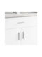 vidaXL Mâner Mobilier Mânere de mobilier din Metal Argint 105.7mm (Distanța între Centre 7.4mm) 864683 2buc