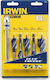 Irwin Set of 5 Drills with Triangular Shank for Wood