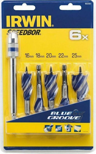 Irwin Set of 5 Drills with Triangular Shank for Wood