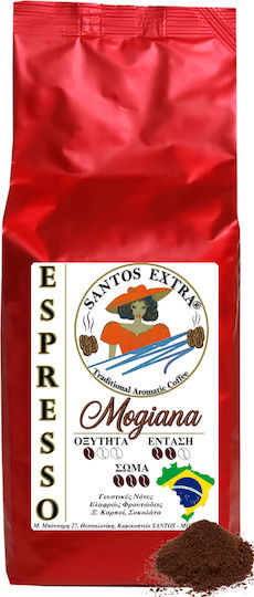 Santos Extra Καφές Espresso Μονοποικιλιακός Arabica Brazil Αλεσμένος 1kg