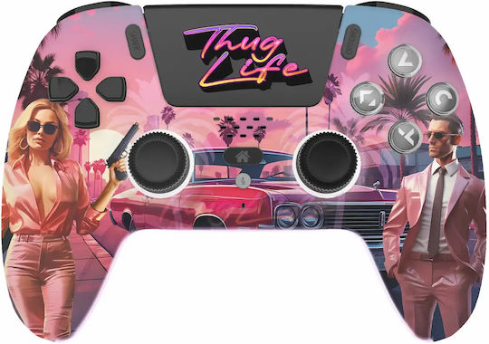 Freaks and Geeks Thug Life Kabellos Gamepad für PS5 Rosa