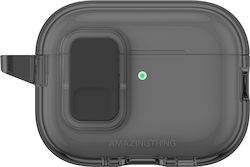 AmazingThing Minimal Husă cu cârlig în culoarea Negru pentru Apple AirPods Pro 3