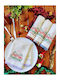 Kotonia Home Set Ornamente de Crăciun Șervețele Multicolore L40xW40cm. 2buc
