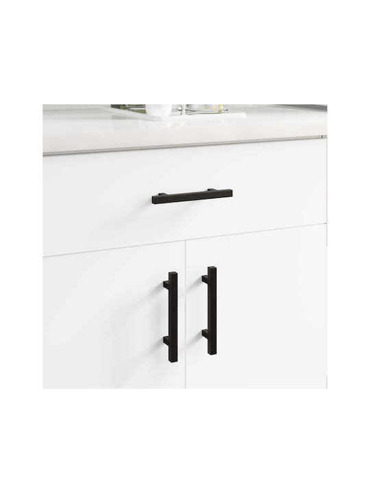 vidaXL Knob Furniture made of Metallic Black 864724 1pcs