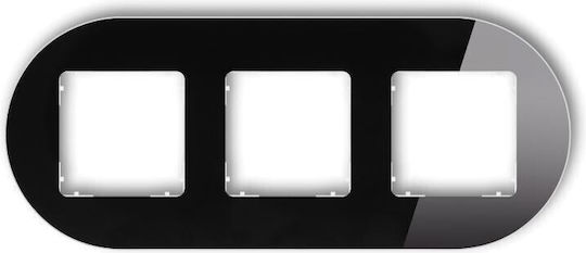 Icon Universal Frame Triple Straddle Glass Effect Frame Black Bottom White 12-0-irso-3
