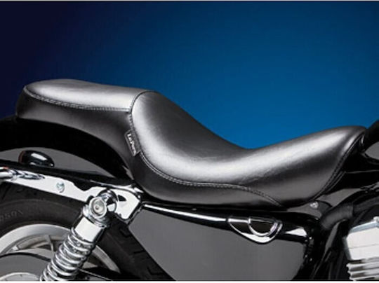 Le Pera Double Driver Passenger Motorcycle Saddle Harley Davidson 04 22 XL Sportster 3.3 Gallon Fuel Tank Lepera Silhouette 2-up Seat