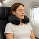 vidaXL Travel Pillow Velvet Black