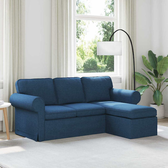 Corner Blue Couch 215x138x80 cm