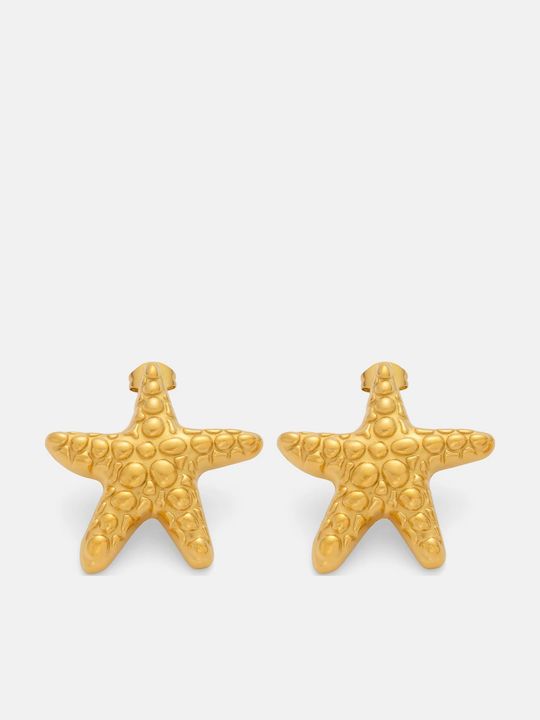 Enotia Earrings made of Steel Gold Plated