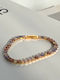Enotia Women's Riviera Bracelet Made of Gold Plated Steel with Zircon 17cm