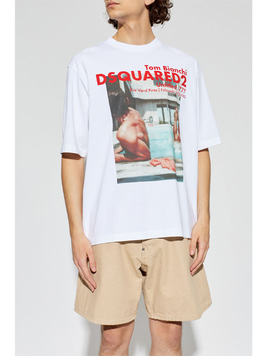 Dsquared2 Тениска Brown, Red, White