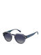Polaroid Men's Sunglasses with Grey Horn-Rimmed Frame and Blue Gradient Polarized Lenses PLD6249/S/X 09V/Z7