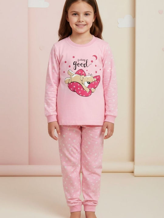 Supermini Детска пижама Зимна Pink