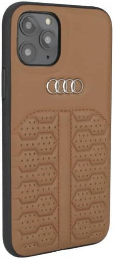 Audi Back Cover Leather Brown (iPhone 12 mini)
