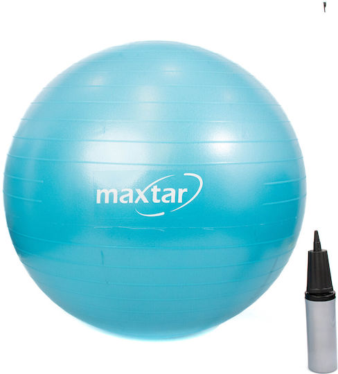 Maxtar Μπάλα Pilates 65cm 0.92kg σε Μπλε Χρώμα