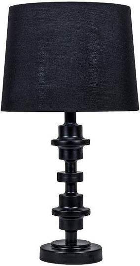 Fylliana Fl25041 Metal Vintage Table Lamp for Socket E27 with Black Shade and Base