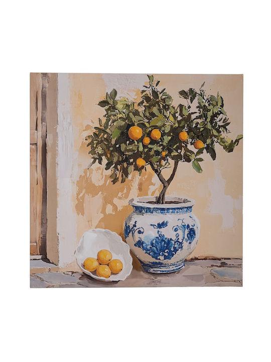 Iliadis Plant Painting on Canvas 60x60cm